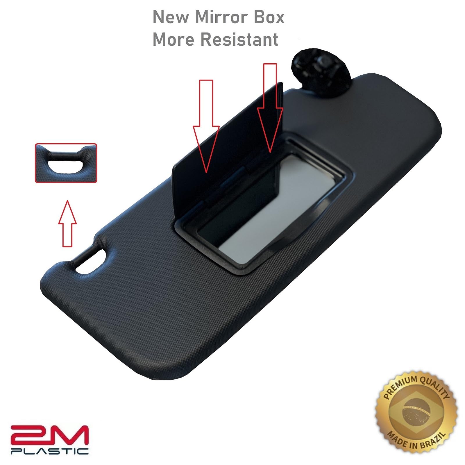 2M PLASTIC Sun Visor Holder Retainer Pair fits for Chevy Sonic Spark Cruze Bolt EV TRAX Buick Verano