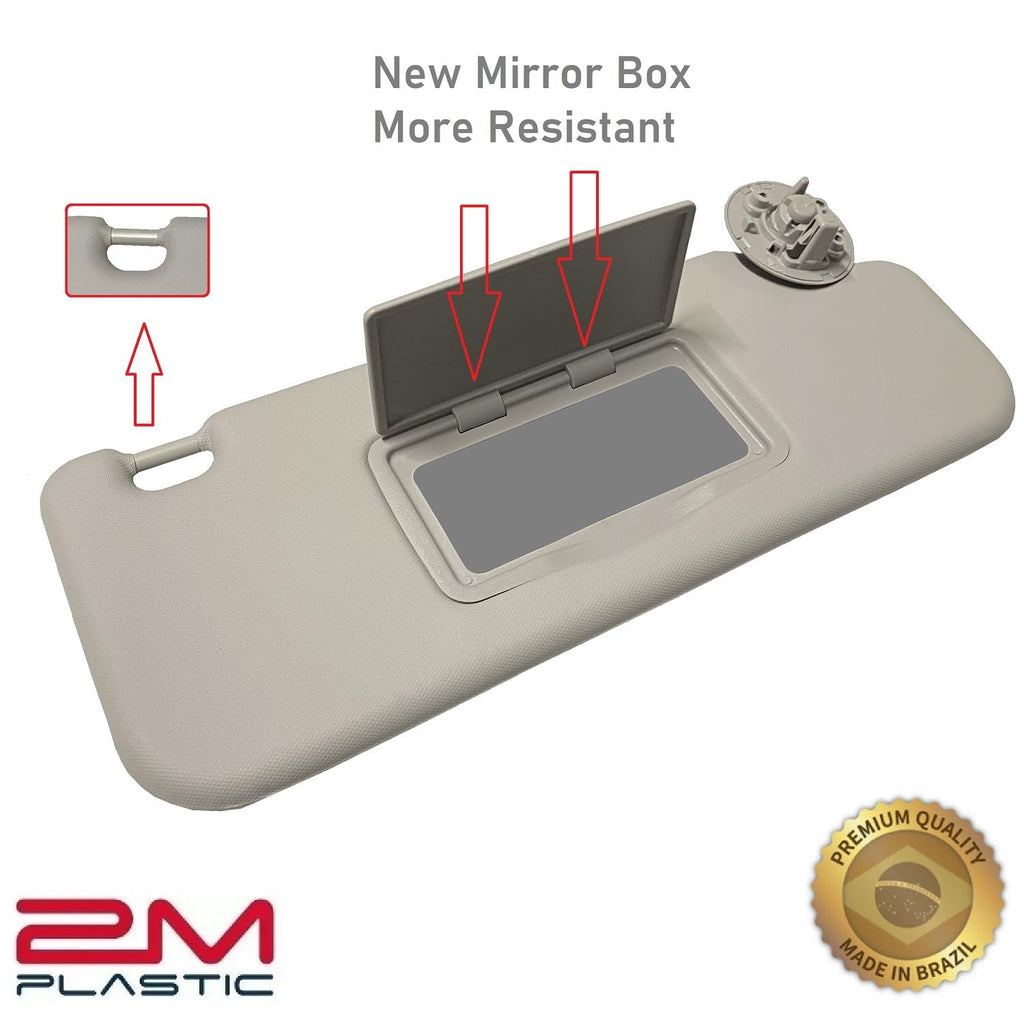 2M PLASTIC Sun Visor Holder Retainer Pair fits for Chevy Sonic Spark Cruze Bolt EV TRAX Buick Verano