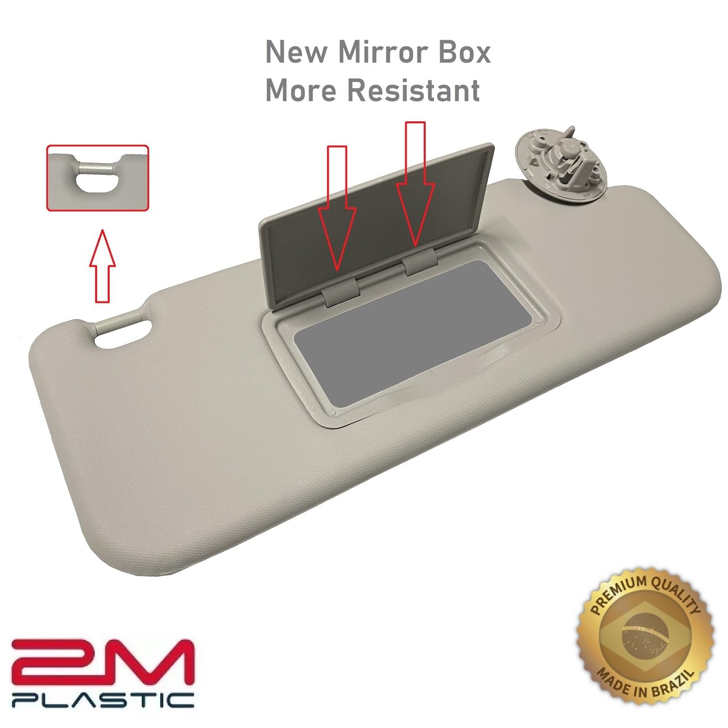 2M PLASTIC Sun Visor Holder Retainer Pair fits for Chevy Sonic Spark Cruze Bolt EV TRAX Buick Verano