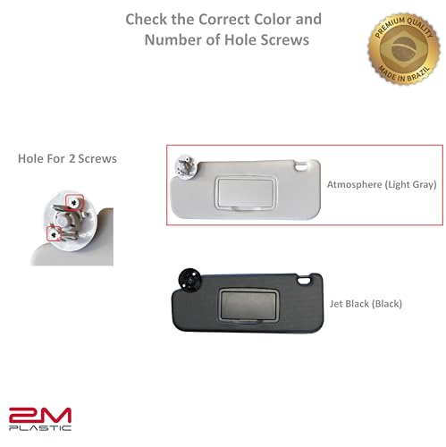 2M PLASTIC Sun Visor Holder Retainer Pair fits for Chevy Sonic Spark Cruze Bolt EV TRAX Buick Verano