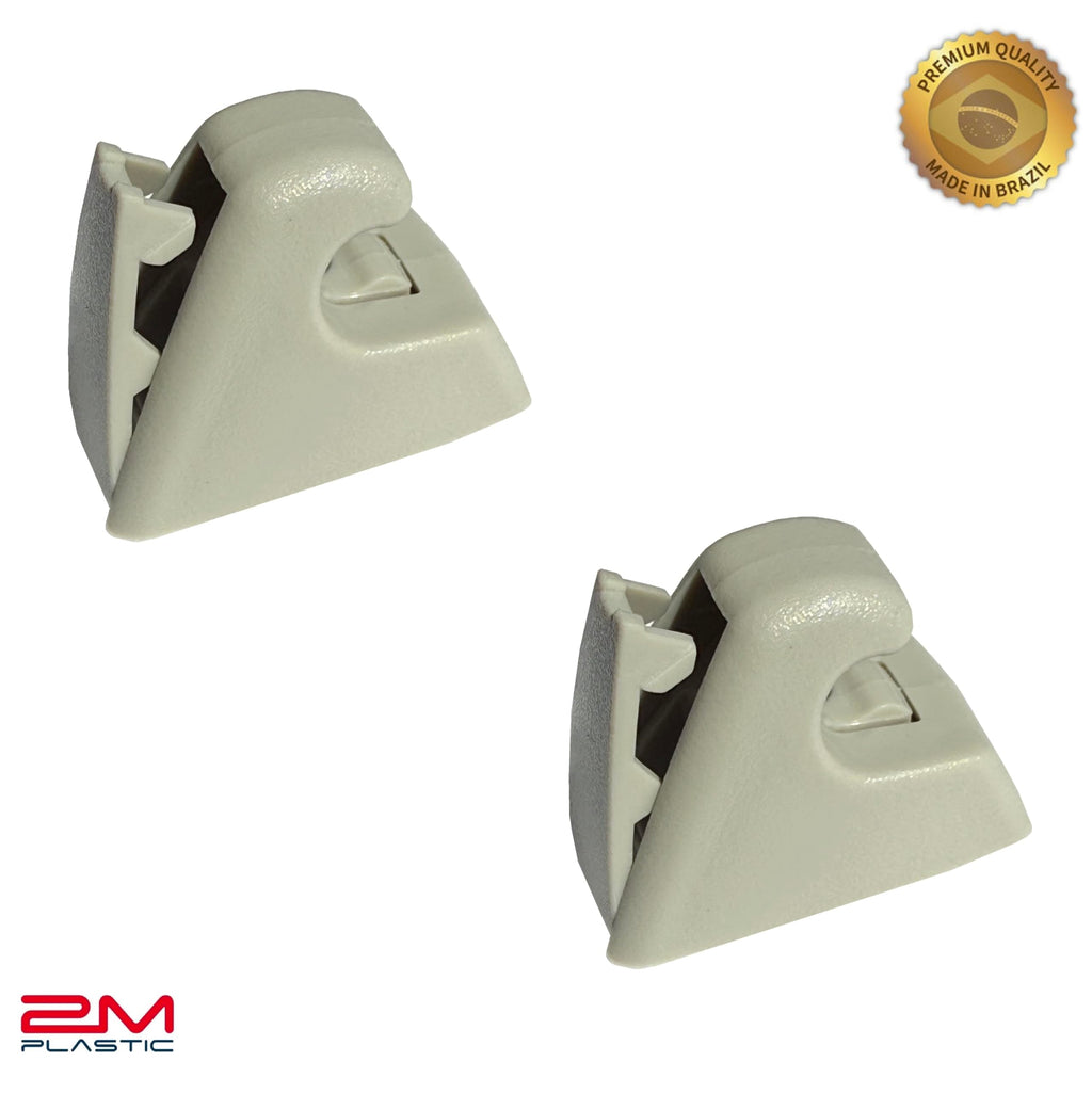 2M PLASTIC Sun Visor Holder Retainer Pair fits for Chevy Sonic Spark Cruze Bolt EV TRAX Buick Verano
