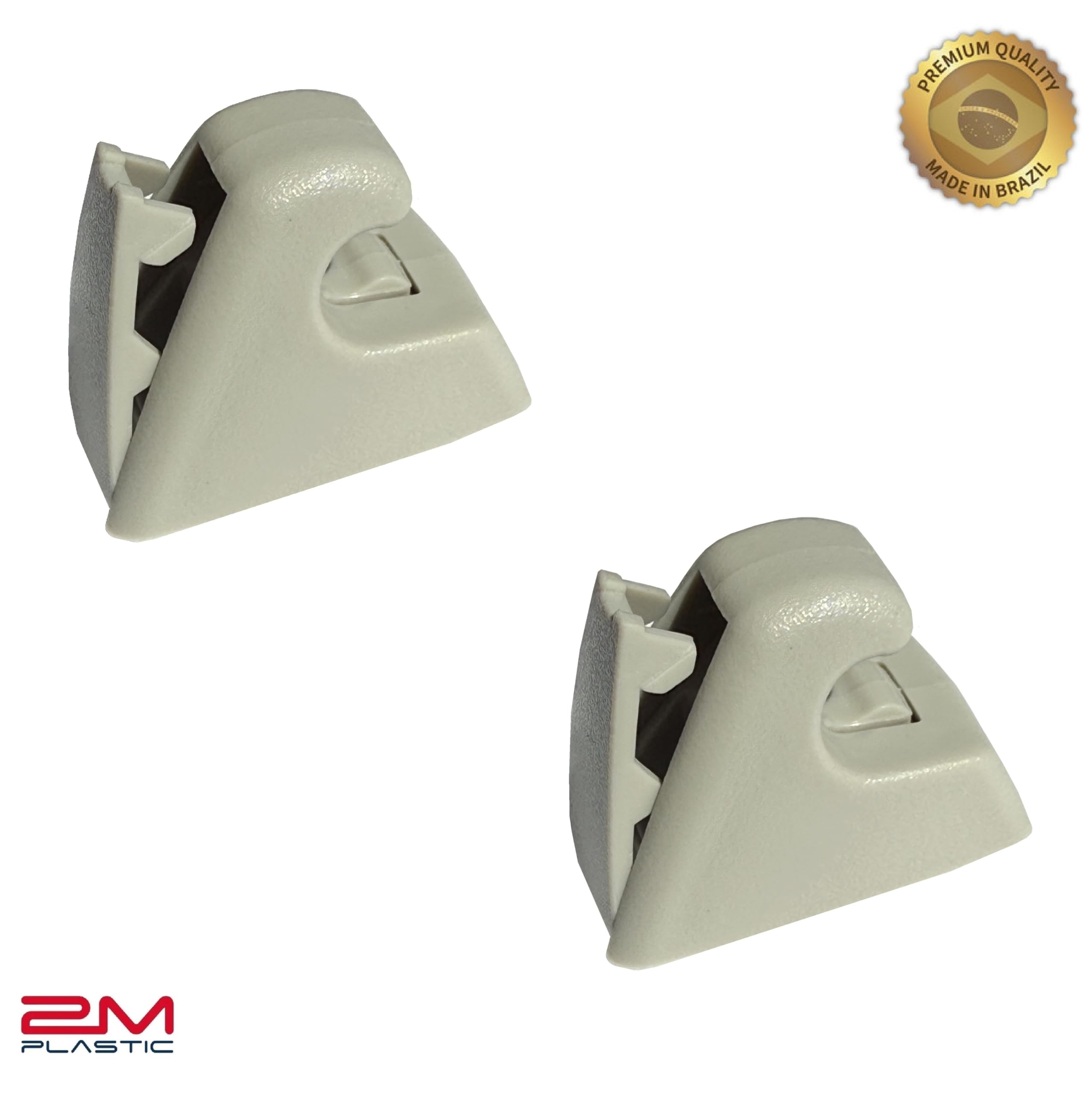 2M PLASTIC Sun Visor Holder Retainer Pair fits for Chevy Sonic Spark Cruze Bolt EV TRAX Buick Verano