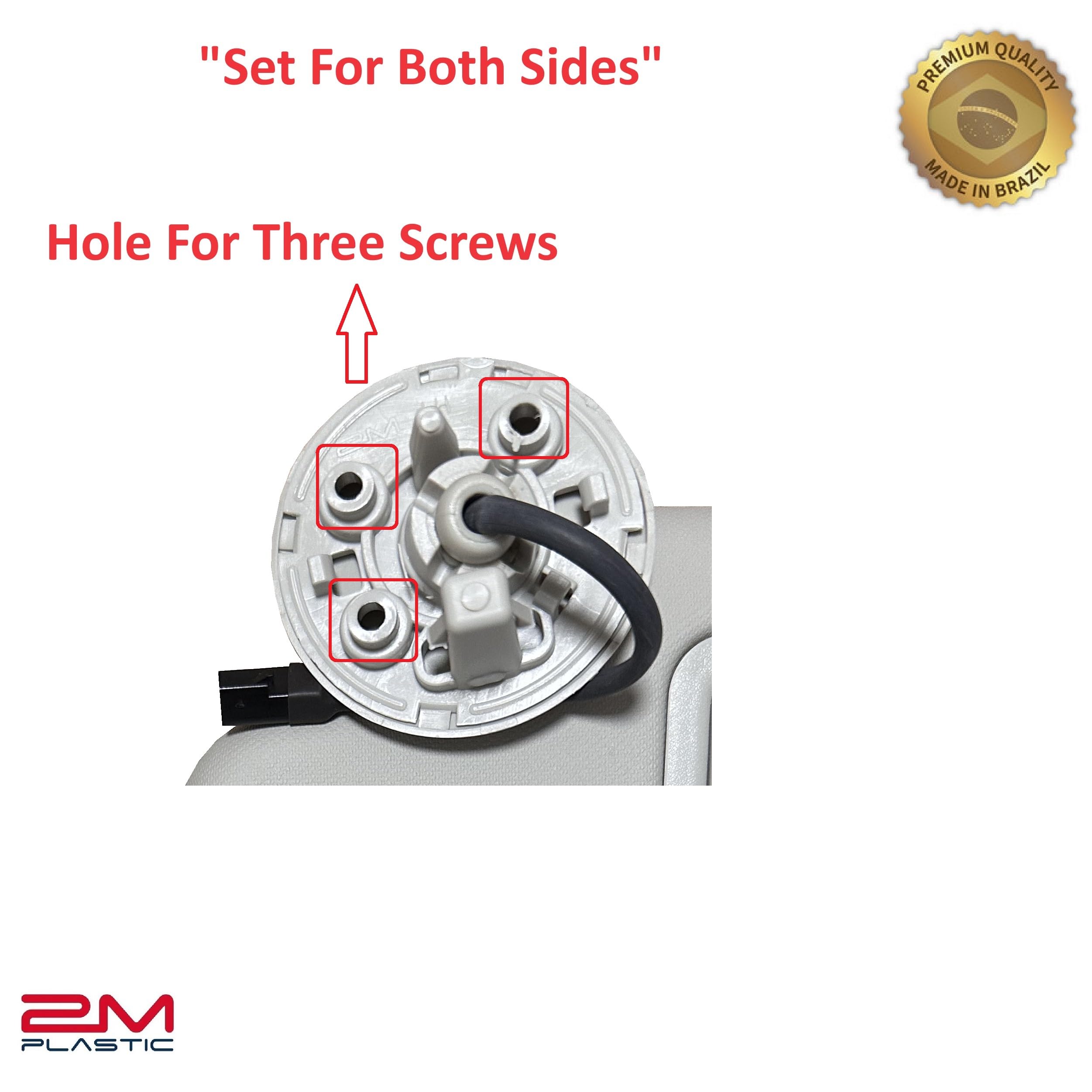 2M PLASTIC Sun Visor Holder Retainer Pair fits for Chevy Sonic Spark Cruze Bolt EV TRAX Buick Verano