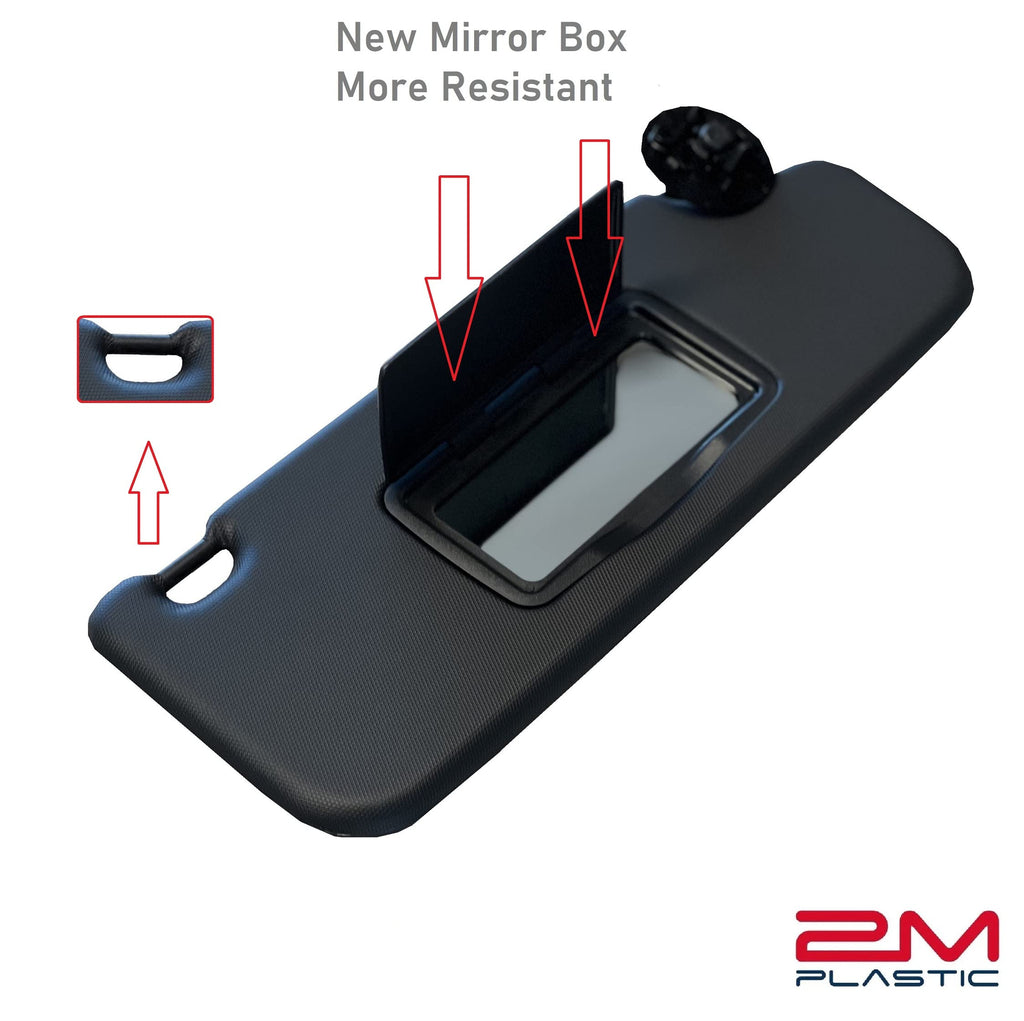 2M PLASTIC Sun Visor Holder Retainer Pair fits for Chevy Sonic Spark Cruze Bolt EV TRAX Buick Verano