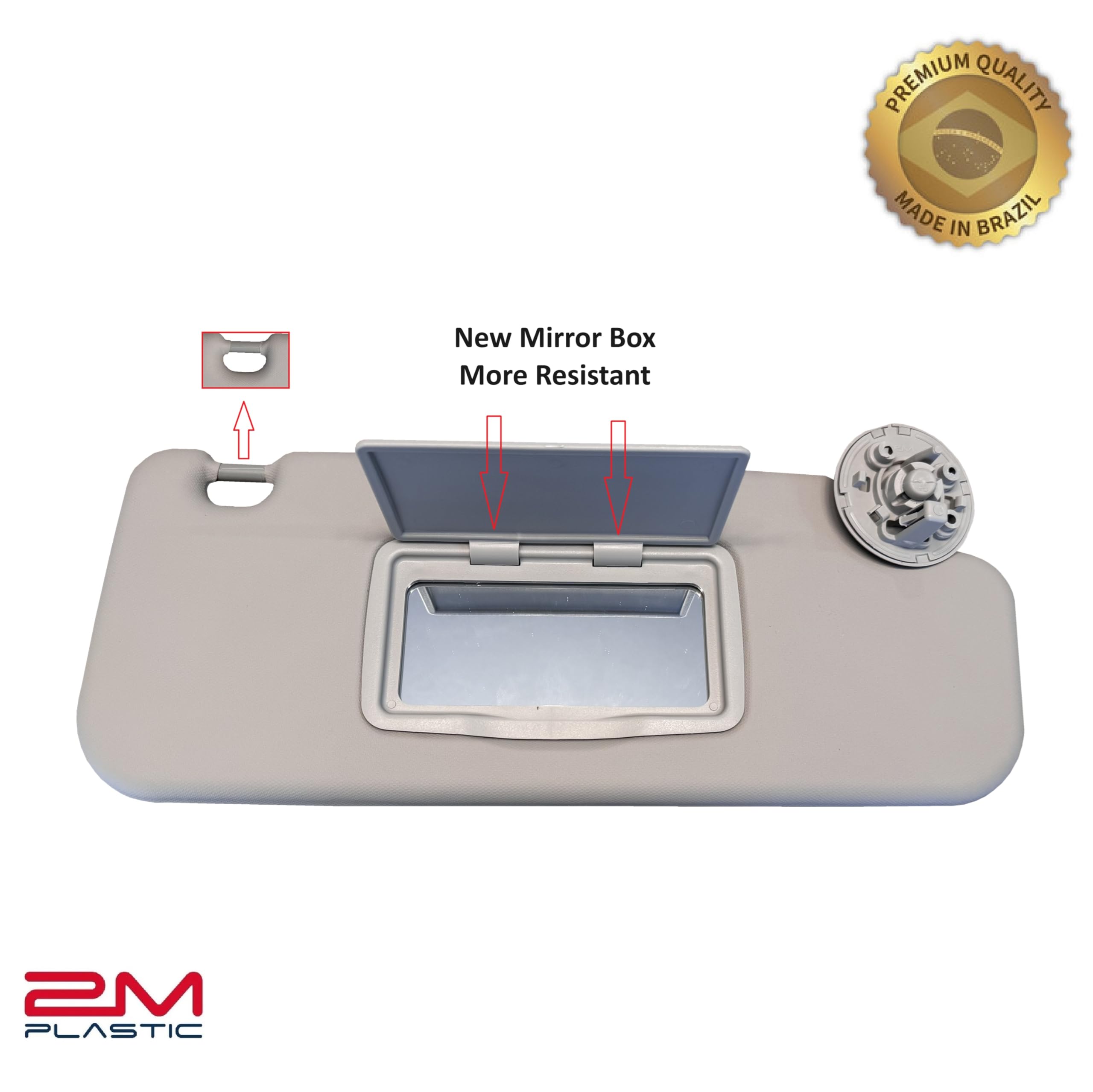 2M PLASTIC Sun Visor Holder Retainer Pair fits for Chevy Sonic Spark Cruze Bolt EV TRAX Buick Verano