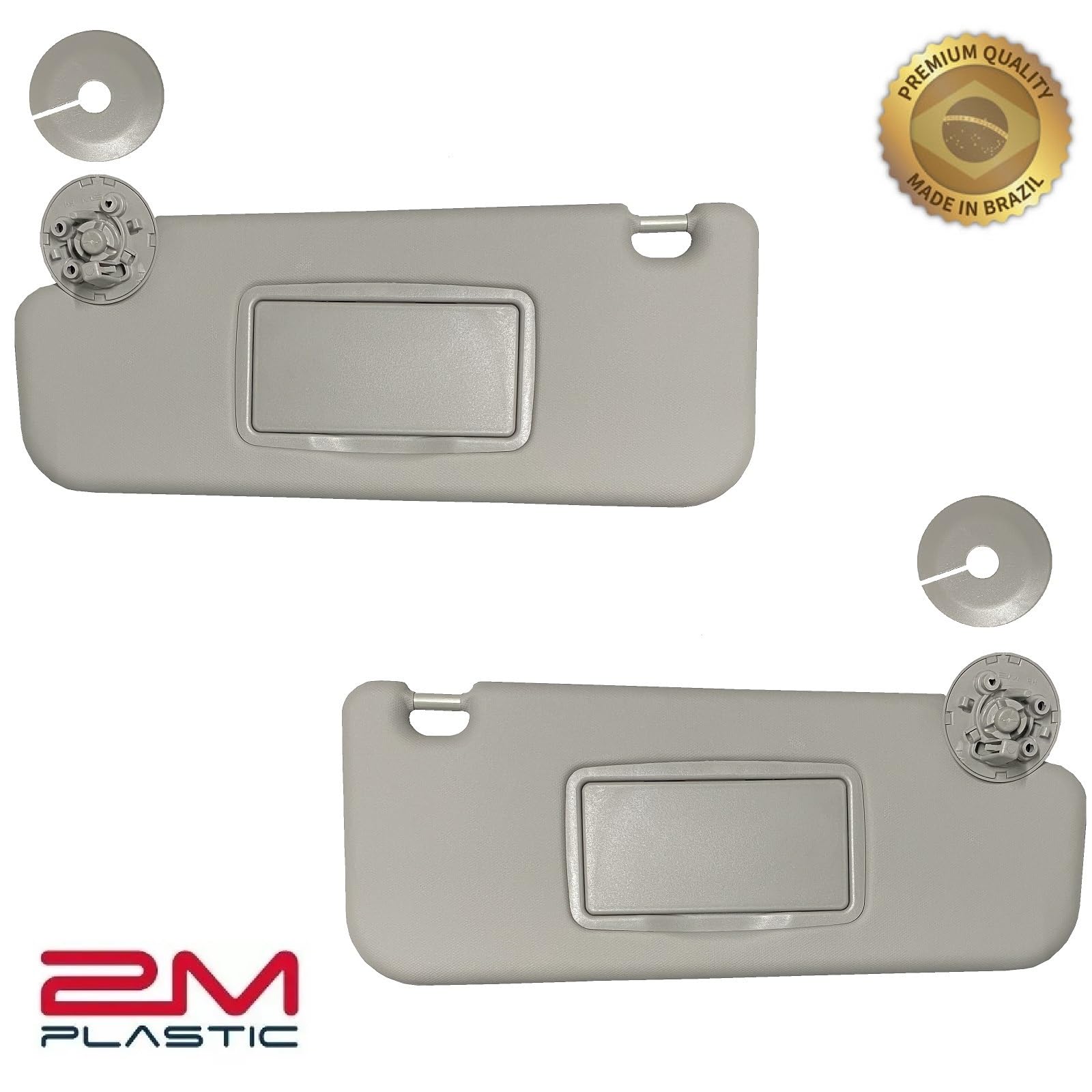 2M PLASTIC Sun Visor Holder Retainer Pair fits for Chevy Sonic Spark Cruze Bolt EV TRAX Buick Verano