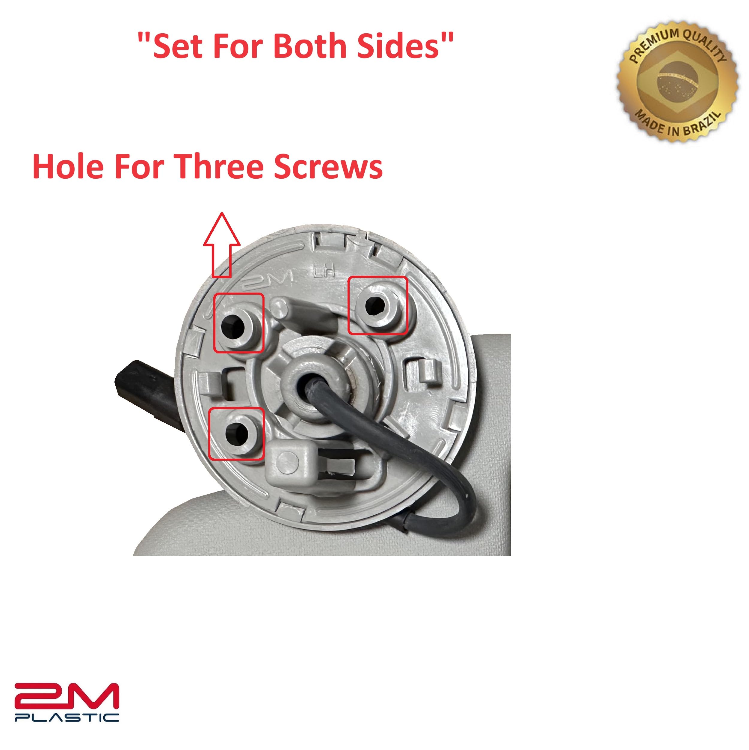 2M PLASTIC Sun Visor Holder Retainer Pair fits for Chevy Sonic Spark Cruze Bolt EV TRAX Buick Verano