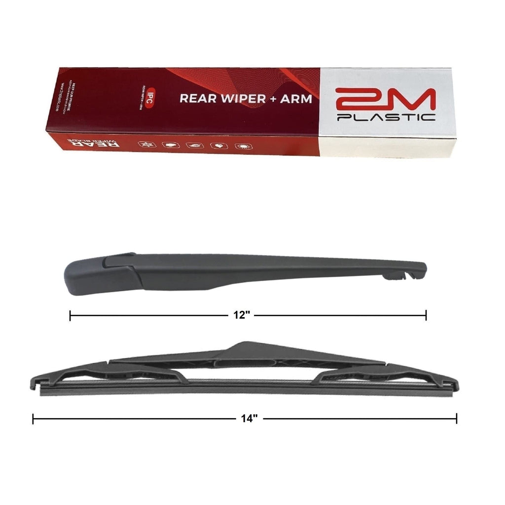 2M PLASTIC Rear Wiper Arm Blade Factory OEM Style Replacement For BMW X3 EB3 2004-2010