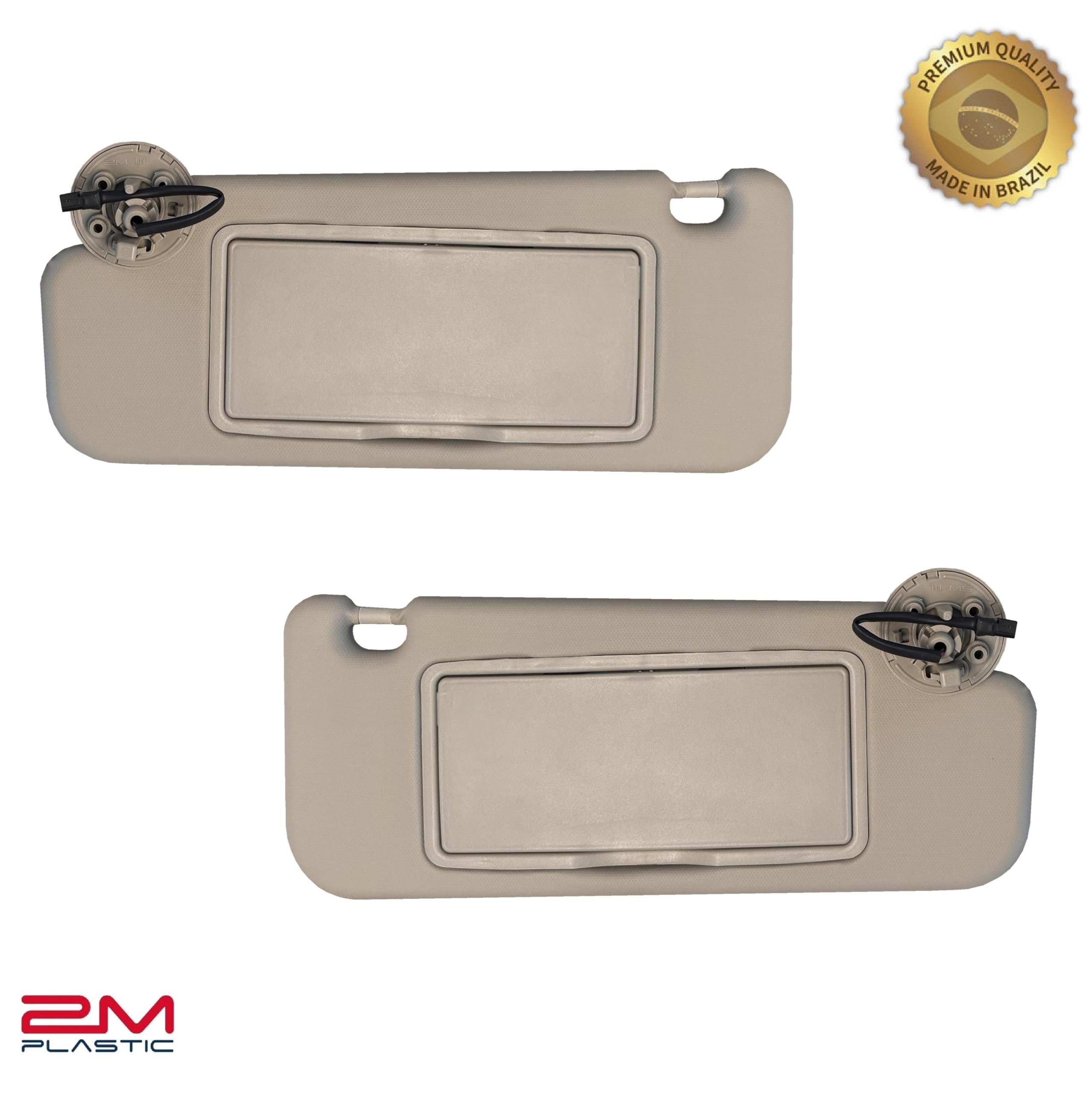 2M PLASTIC Sun Visor Holder Retainer Pair fits for Chevy Sonic Spark Cruze Bolt EV TRAX Buick Verano