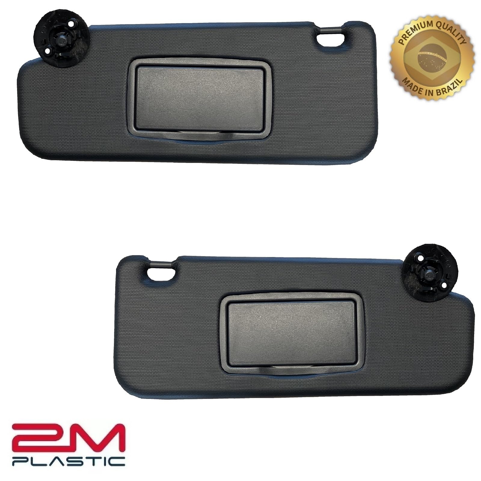 2M PLASTIC Sun Visor Holder Retainer Pair fits for Chevy Sonic Spark Cruze Bolt EV TRAX Buick Verano