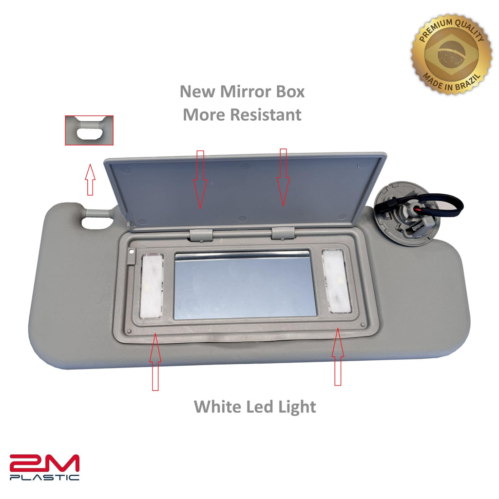 2M PLASTIC Sun Visor Holder Retainer Pair fits for Chevy Sonic Spark Cruze Bolt EV TRAX Buick Verano